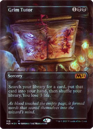 Grim Tutor (Borderless) (Foil Etched) [Secret Lair Drop Series] main image 0