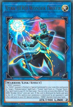 yu-gi-oh cards legendary hero decks Xtra HERO Wonder Driver (LEHD-ENA37)
