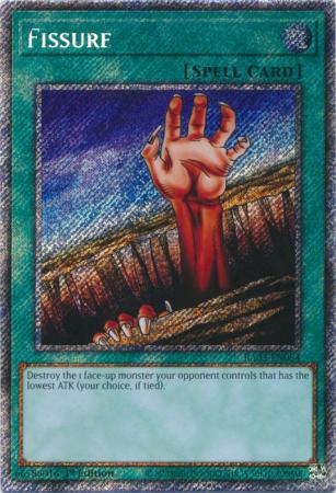 Fissure (Platinum Secret Rare) (RA03-EN084) - Quarter Century Bonanza Platinum Secret Rare 1st Edition