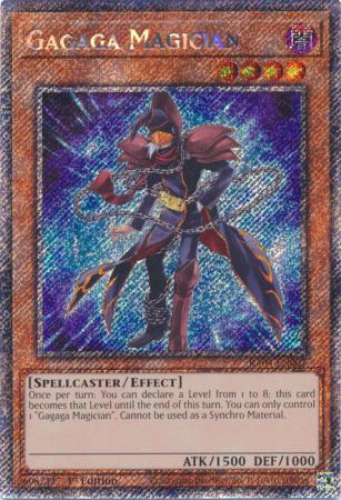 Gagaga Magician (Platinum Secret Rare) (RA04-EN007) - Quarter Century Stampede Platinum Secret Rare 1st Edition