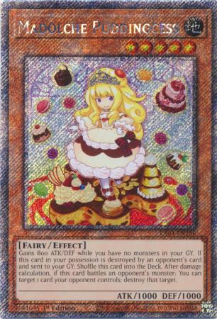 Madolche Puddingcess (Platinum Secret Rare) (RA04-EN186) - Quarter Century Stampede Platinum Secret Rare 1st Edition