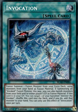 how to sell yugioh cards on troll and toad Invocation (BLAR-EN084)