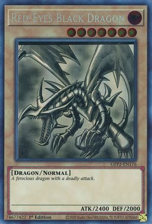 Red-Eyes Black Dragon (Ghost Rare) (GFP2-EN176) - Ghosts From the Past: The 2nd Haunting Ghost Rare 1st Edition