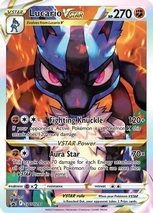 Lucario VSTAR - SWSH291 - Promo Troll and Toad Lucario VSTAR - SWSH291 - Promo Troll and Toad