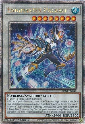 Carta Rara Yu-Gi-Oh Estratégica Enigmaster Packbit Phni-en042 Secret Rare Yugioh Enigmaster Packbit Español Coleccionable 1ª Edición Carta Rara Yu-Gi-Oh Estratégica Enigmaster Packbit Phni-en042 Secret Rare Yugioh Enigmaster Packbit Español Coleccionable 1ª Edición
