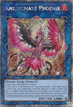 Knightmare Phoenix (Platinum Secret Rare) (RA03-EN042) - Quarter Century Bonanza Platinum Secret Rare 1st Edition