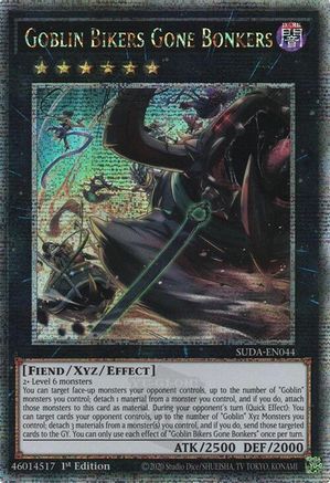Goblin Bikers Gone Bonkers (Quarter Century Secret Rare) (SUDA-EN044) - Supreme Darkness Quarter Century Secret Rare 1st Edition