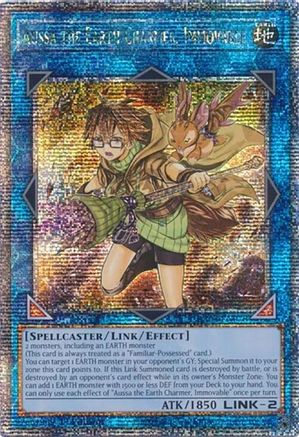 Aussa the Earth Charmer, Immovable (Quarter Century Secret Rare) (RA04-EN078) - Quarter Century Stampede Quarter Century Secret Rare 1st Edition