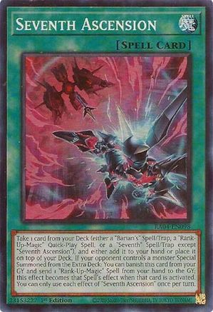 Seventh Ascension (RA04-EN098) - Quarter Century Stampede Super Rare 1st Edition