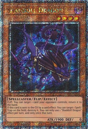 Shaddoll Dragon (Quarter Century Secret Rare) (RA04-EN228) - Quarter Century Stampede Quarter Century Secret Rare 1st Edition