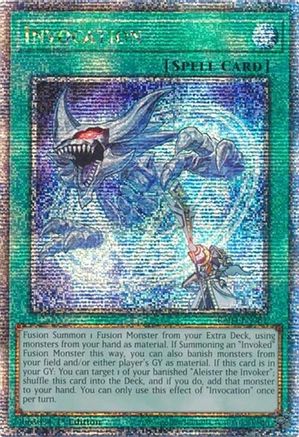 Invocation (Quarter Century Secret Rare) (RA04-EN281) - Quarter Century Stampede Quarter Century Secret Rare 1st Edition