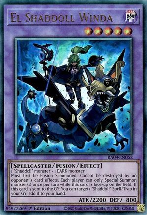El Shaddoll Winda (PUR) (RA04-EN052) - Quarter Century Stampede Prismatic Ultimate Rare 1st Edition