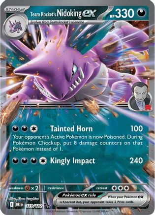 Team Rocket's Nidoking ex - 119/182 - Double Rare Troll and Toad Team Rocket's Nidoking ex - 119/182 - Double Rare Troll and Toad