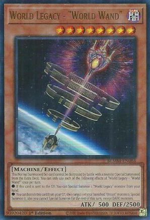 World Legacy - "World Wand" (BLMM-EN086) - Battles of Legend: Monster Mayhem Ultra Rare 1st Edition
