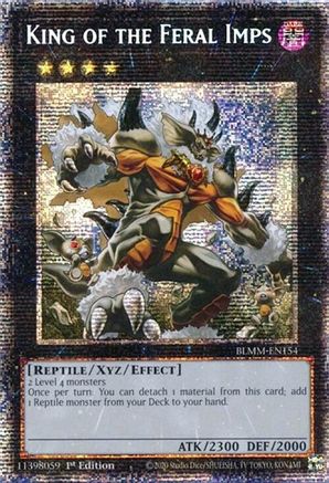 King of the Feral Imps (Starlight Rare) (BLMM-EN154) - Battles of Legend: Monster Mayhem Starlight Rare 1st Edition