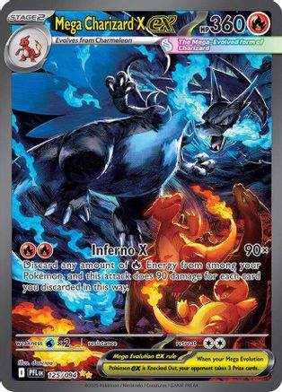Mega Charizard X ex 125/094 - Holofoil ME02 Phantasmal Flames