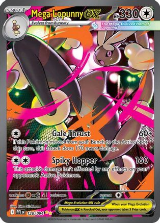 Mega Lopunny ex 128/094 - Holofoil ME02 Phantasmal Flames
