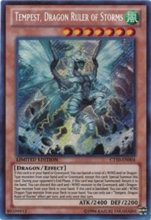 create yugioh deck Tempest, Dragon Ruler of Storms (CT10-EN004)