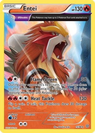 Entei - 15/98 - Holo Rare