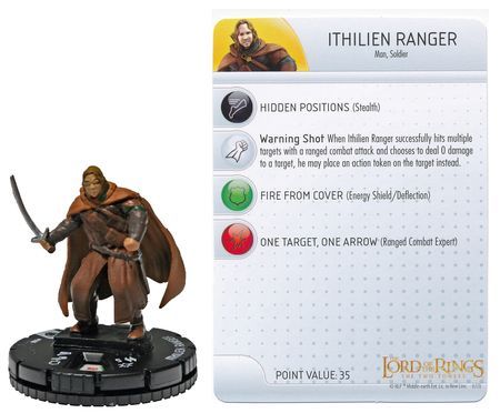 Ithilien Ranger #008 Lord of the Rings Two Towers Heroclix – Troll and Toad