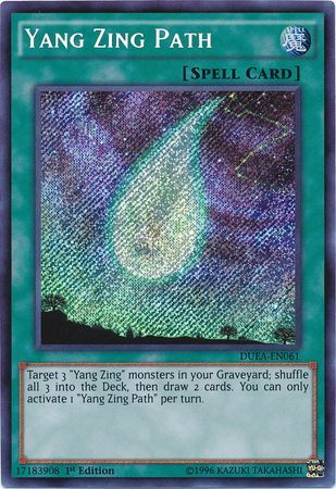 Yang Zing Path (DUEA-EN061) - Duelist Alliance Secret Rare 1st Edition