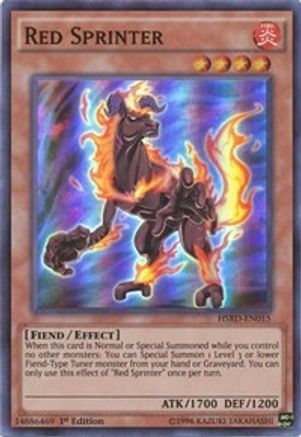 Red Sprinter (HSRD-EN015) - High-Speed Riders Super Rare 1st Edition ...