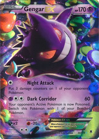Gengar EX - 34/119 - Ultra Rare