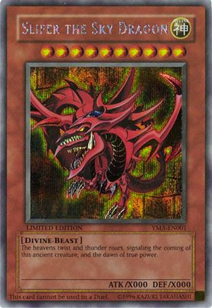 Slifer the Sky Dragon (YMA-EN001) - Yu-Gi-Oh! The Movie Ani-Manga Promo Secret Rare Limited