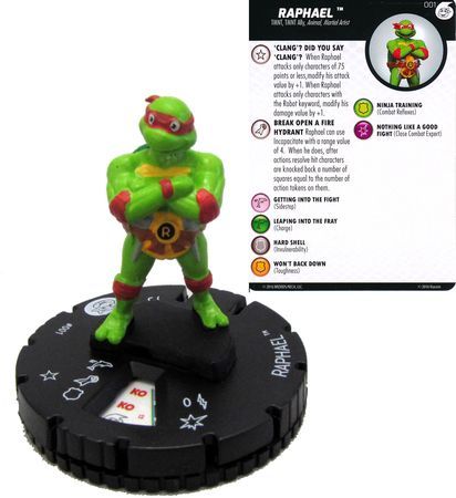 Raphael #001 TMNT Heroes in a Half-Shell Fast Forces Heroclix – Troll ...