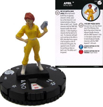 April O' Neil #005 TMNT Heroes in a Half-Shell Fast Forces Heroclix ...