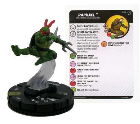 Raphael #027 TMNT Heroes in a Half-Shell Gravity Feed Heroclix – Troll ...