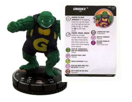 Griddex #032 Chase Rare TMNT Heroes in a Half-Shell Gravity Feed Heroc ...