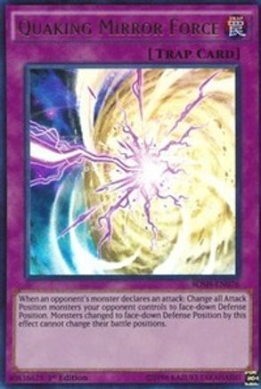 Quaking Mirror Force (BOSH-EN076) - Breakers of Shadow Ultra Rare 1st Edition
