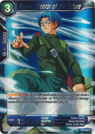 Trunks, Creator of the Future - BT2-043 - Rare