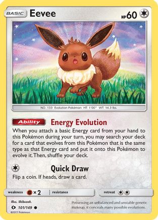 Eevee - 101/149 - Common Reverse Holo