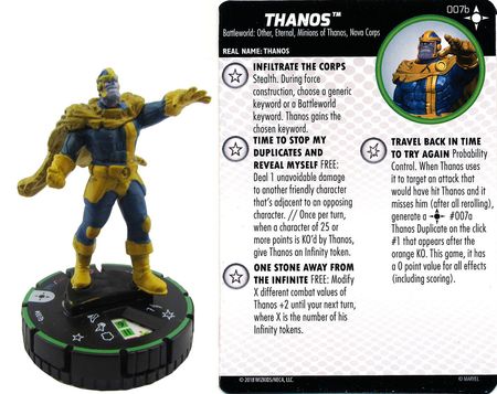 Thanos #007b Secret Wars - Battleworld Marvel Heroclix
