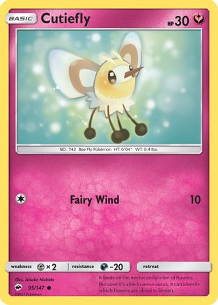 Cutiefly - 95/147 - Common Reverse Holo