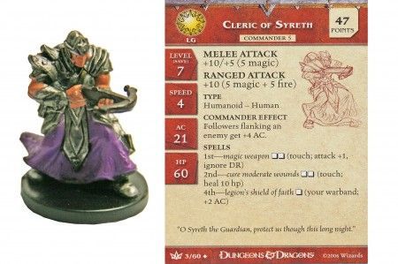 Cleric of Syreth #03 War of the Dragon Queen D&D Miniatures