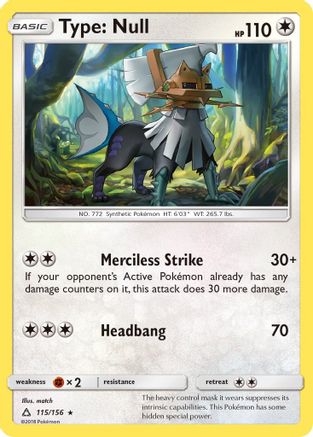 Type: Null - 115/156 - Rare Reverse Holo