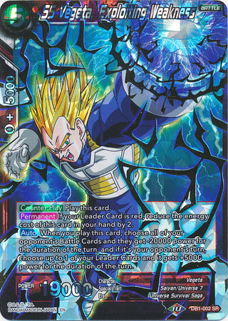 SS Vegeta, Exploiting Weakness - DB1-002 - Super Rare