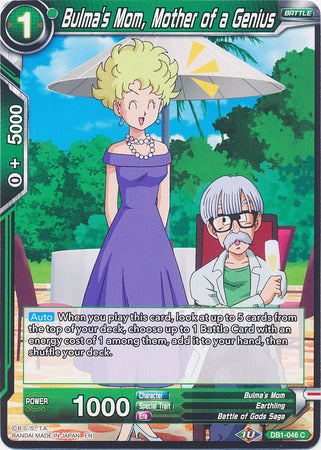 Bulma's Mom, Mother of a Genius - DB1-046 - Common – Troll and Toad