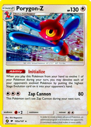 Porygon-Z - 105a/147 - Alternate Art Promo