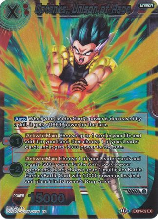 Gotenks, Unison of Rage - EX11-02 - Foil Expansion Rare – Troll and Toad