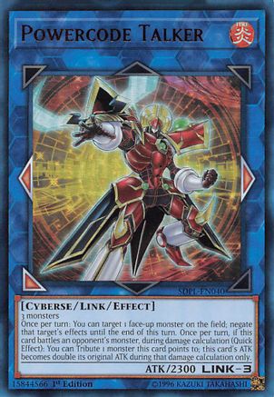 Powercode Talker (SDPL-EN040) - Structure Deck: Powercode Link Ultra Rare 1st Edition