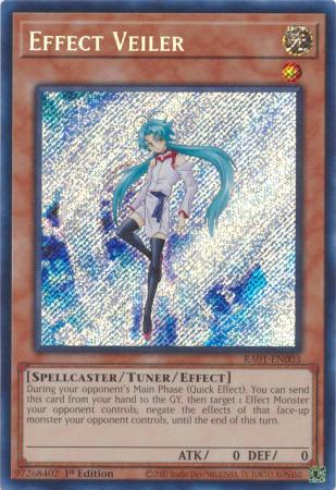 Effect Veiler (Secret Rare) (RA01-EN003) - 25th Anniversary Rarity Collection Secret Rare 1st Edition
