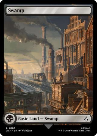 Swamp 105 Full Art Basic Land