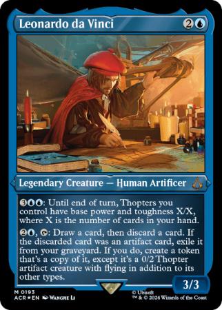 Leonardo da Vinci 193 - Etched Foil