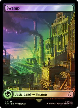 Swamp 105 Full Art Basic Land - Foil