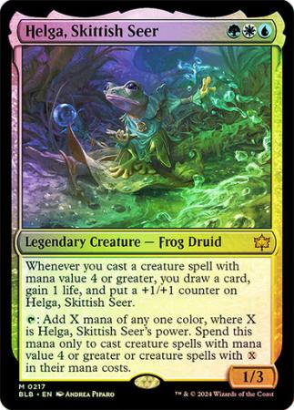 Helga, Skittish Seer 217 - Foil