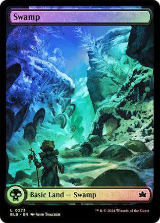 Swamp 273 Full Art Basic Land - Foil